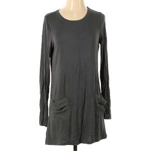 LOGO by Lori Goldstein Gray Casual Tunic Size Small